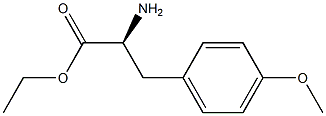 (S)-ethyl 2-amino-3-(4-methoxyphenyl)propanoate Struktur