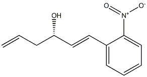 (S,E)-1-(2-nitrophenyl)hexa-1,5-dien-3-ol Struktur