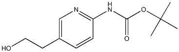 [5-(2-Hydroxy-ethyl)-pyridin-2-yl]-carbamic acid tert-butyl ester Struktur