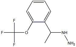 1-(1-(2-(trifluoromethoxy)phenyl)ethyl)hydrazine Struktur