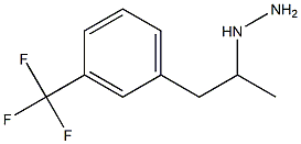 1-(1-(3-(trifluoromethyl)phenyl)propan-2-yl)hydrazine Struktur