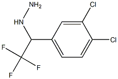 1-(1-(3,4-dichlorophenyl)-2,2,2-trifluoroethyl)hydrazine Struktur