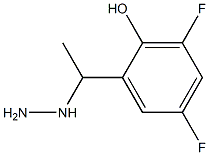 1-(1-(3,5-difluoro-2-hydroxyphenyl)ethyl)hydrazine Struktur