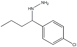 1-(1-(4-chlorophenyl)butyl)hydrazine Struktur