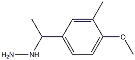 1-(1-(4-methoxy-3-methylphenyl)ethyl)hydrazine Struktur