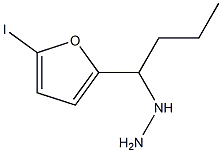 1-(1-(5-iodofuran-2-yl)butyl)hydrazine Struktur