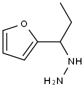 1-(1-(furan-2-yl)propyl)hydrazine Struktur