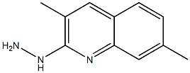 1-(3,7-dimethylquinolin-2-yl)hydrazine Struktur