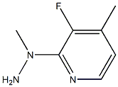 1-(3-fluoro-4-methylpyridin-2-yl)-1-methylhydrazine Struktur