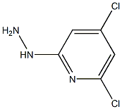 1-(4,6-dichloropyridin-2-yl)hydrazine Struktur