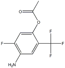 1-(4-Amino-5-fluoro-2-trifluoromethyl-phenyl)-acetic acid Struktur