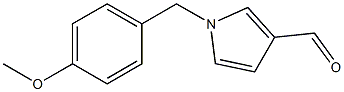 1-(4-methoxybenzyl)-1H-pyrrole-3-carbaldehyde Struktur