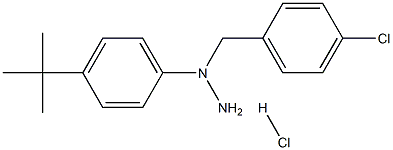 1-(4-tert-butylphenyl)-1-(4-chlorobenzyl)hydrazine hydrochloride Struktur