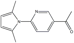 1-(6-(2,5-dimethyl-1H-pyrrol-1-yl)pyridin-3-yl)ethanone Struktur