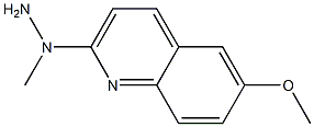 1-(6-methoxyquinolin-2-yl)-1-methylhydrazine Struktur