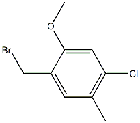 1-(bromomethyl)-4-chloro-2-methoxy-5-methylbenzene Struktur