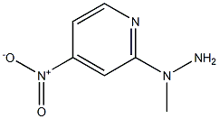 1-methyl-1-(4-nitropyridin-2-yl)hydrazine Struktur