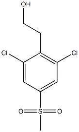 2-(2,6-dichloro-4-(methylsulfonyl)phenyl)ethanol Struktur