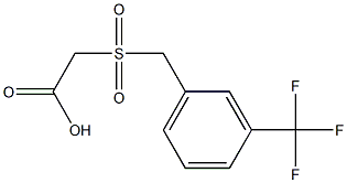 2-(3-(trifluoromethyl)benzylsulfonyl) acetic acid Struktur