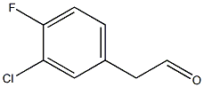 2-(3-chloro-4-fluorophenyl)acetaldehyde Struktur