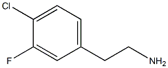 2-(4-chloro-3-fluorophenyl)ethanamine Struktur