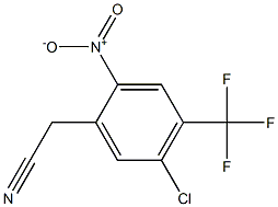 2-(5-chloro-4-(trifluoromethyl)-2-nitrophenyl)acetonitrile Struktur