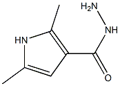 2,5-dimethyl-1H-pyrrole-3-carbohydrazide Struktur