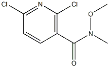 2,6-dichloro-N-methoxy-N-methylnicotinamide Struktur