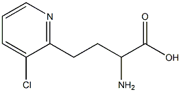 2-amino-4-(3-chloropyridin-2-yl)butanoic acid Struktur