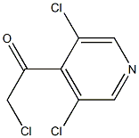 2-chloro-1-(3,5-dichloropyridin-4-yl)ethanone Struktur