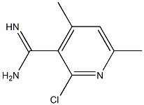 2-chloro-4,6-dimethylpyridine-3-carboxamidine Struktur