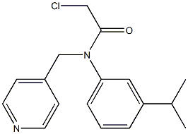 2-chloro-N-(3-isopropylphenyl)-N-((pyridin-4-yl)methyl)acetamide Struktur