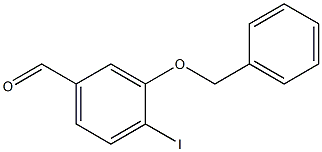 3-(benzyloxy)-4-iodobenzaldehyde Struktur