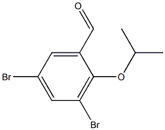 3,5-dibromo-2-isopropoxybenzaldehyde Struktur