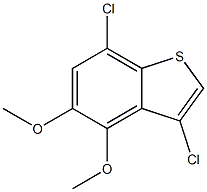 3,7-dichloro-4,5-dimethoxybenzo[b]thiophene Struktur