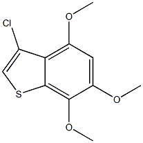 3-chloro-4,6,7-trimethoxybenzo[b]thiophene Struktur