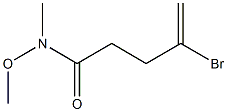 4-bromo-N-methoxy-N-methylpent-4-enamide Struktur