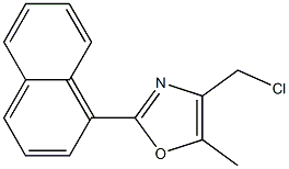 4-CHLOROMETHYL-5-METHYL-2-NAPHTHALEN-1-YL-OXAZOLE Struktur