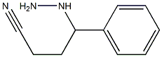 4-hydrazinyl-4-phenylbutanenitrile Struktur