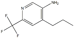 4-Propyl-6-trifluoromethyl-pyridin-3-ylamine Struktur