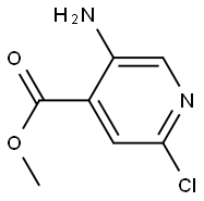 5-Amino-2-chloro-isonicotinic acid methyl ester Struktur