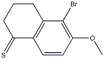 5-bromo-3,4-dihydro-6-methoxynaphthalene-1(2H)-thione Struktur