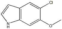 5-chloro-6-methoxy-1H-indole Struktur