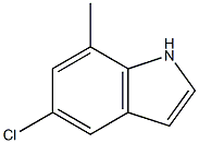 5-chloro-7-methyl-1H-indole Struktur