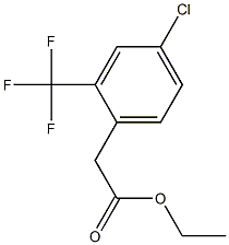 ethyl 2-(4-chloro-2-(trifluoromethyl)phenyl)acetate Struktur