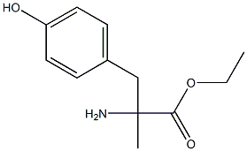 ethyl 2-(4-hydroxybenzyl)-2-aminopropanoate Struktur