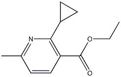 ethyl 2-cyclopropyl-6-methylnicotinate Struktur