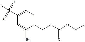 ethyl 3-(2-amino-4-(methylsulfonyl)phenyl)propanoate Struktur