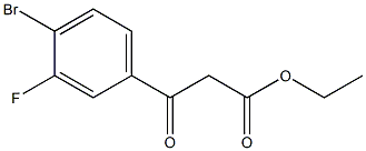 ethyl 3-(4-bromo-3-fluorophenyl)-3-oxopropanoate Struktur