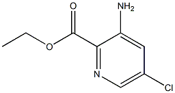 ethyl 3-amino-5-chloropyridine-2-carboxylate Struktur